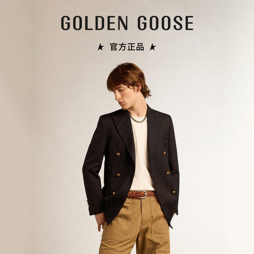 【明星同款】Golden Goose男GOLDEN双排扣西服GGDB