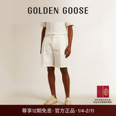 Goose男装 Resort系列24新品 夏日时尚 Golden 休闲舒适百搭短裤 GGDB