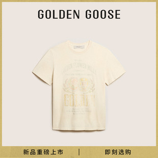 JOURNEY系列 Golden 男款 白色休闲百搭T恤 Goose 24年新款