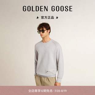 【明星同款】Golden Goose男款JOURNEY系列灰色卫衣GGDB