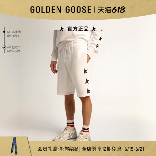 GoldenGoose男装棉质五分裤短裤