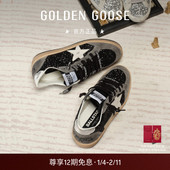 Star黑色亮片休闲脏脏鞋 Golden Goose女Ball GGDB