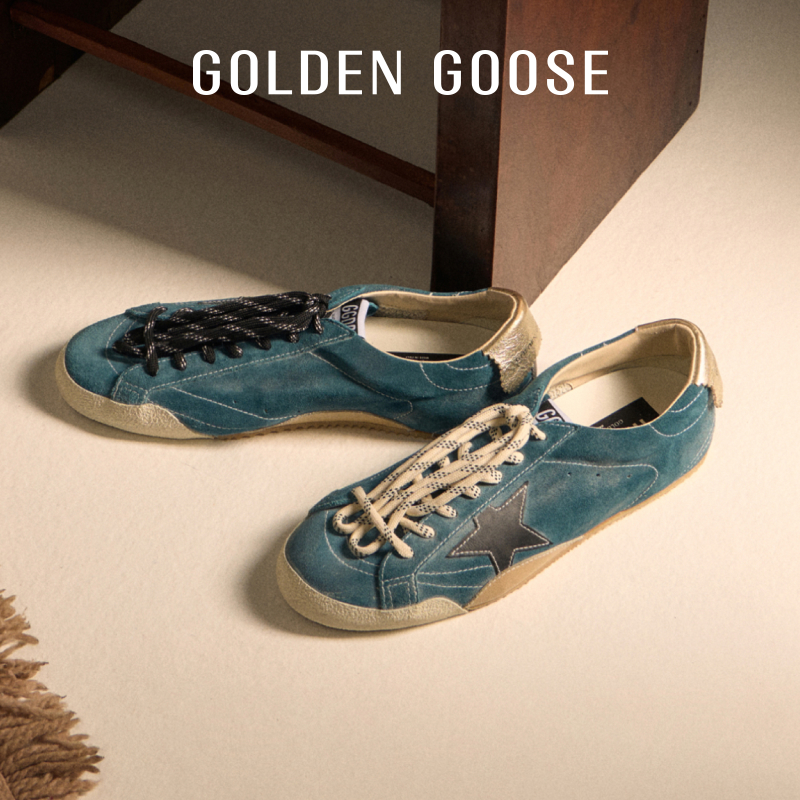 【新色上市】Golden Goose男女True-Star双色鞋带薄底脏脏鞋GGDB