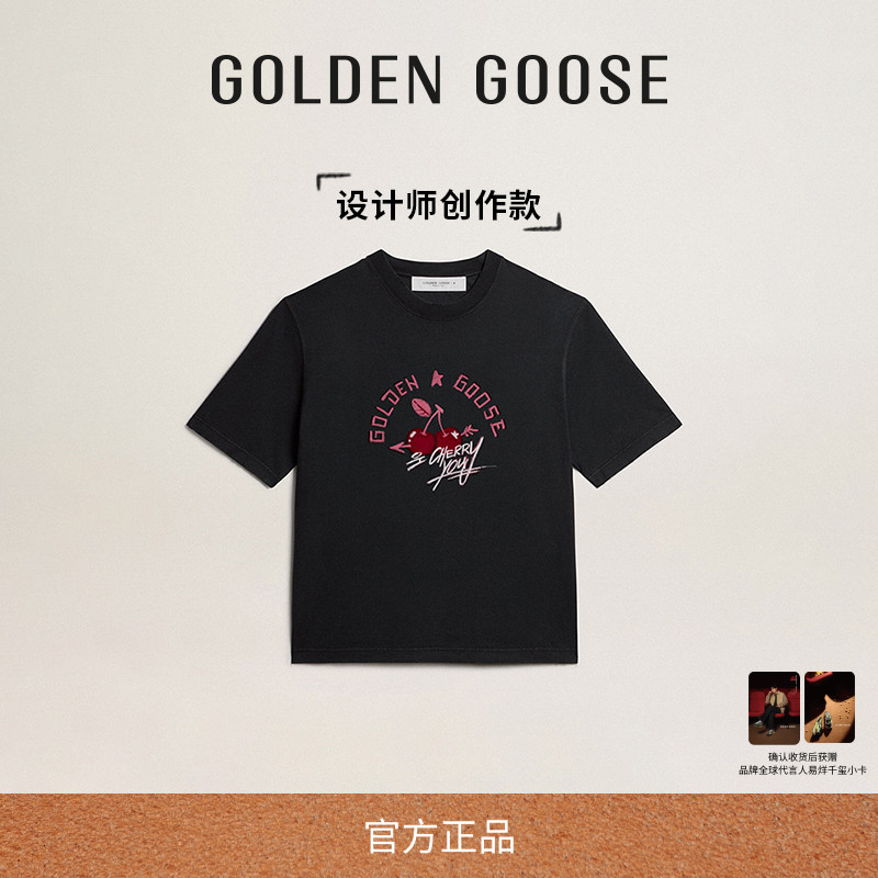 GoldenGoose字母圆领T恤