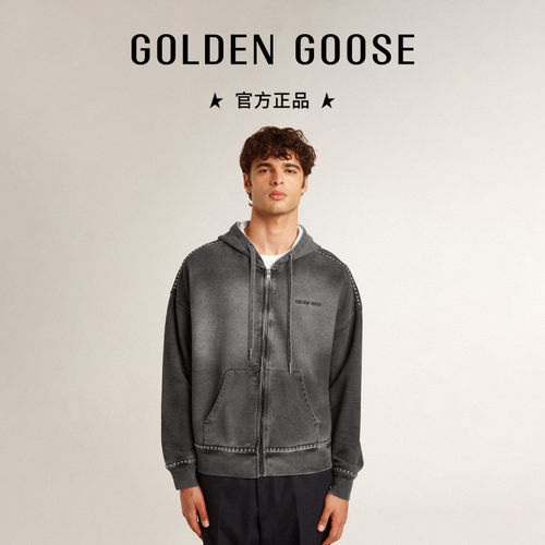 Golden Goose男女Journey系列中性刺绣连帽外套GGDB