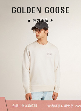 【明星同款】Golden Goose男JOURNEY做旧运动衫礼物GGDB