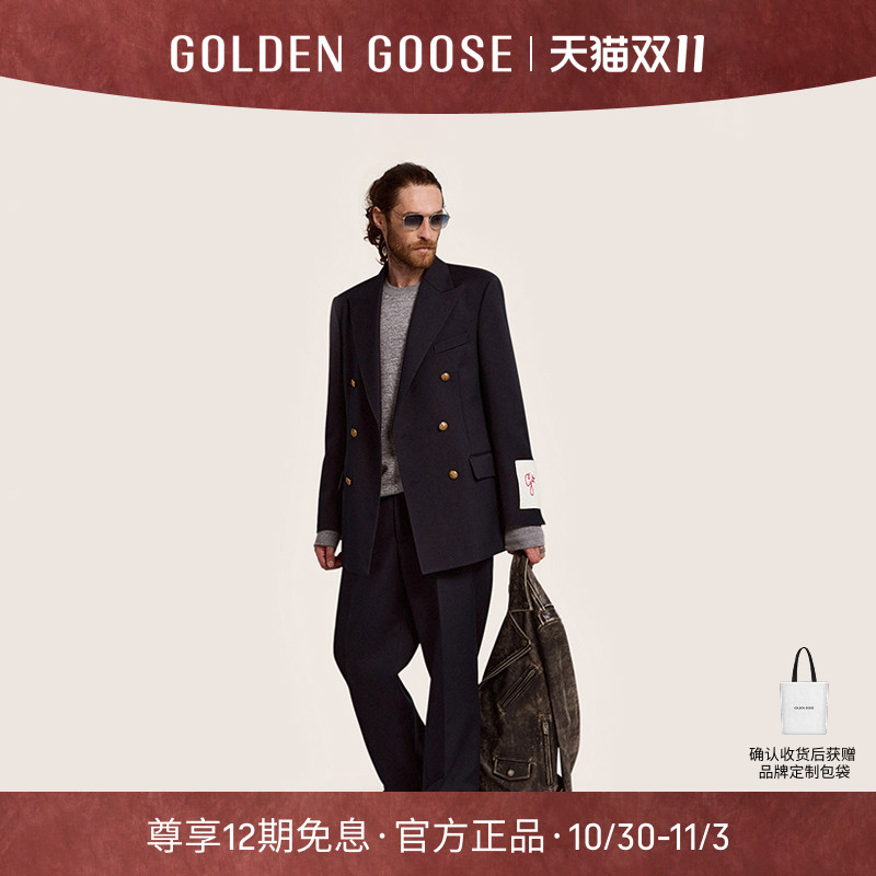 【明星同款】Golden Goose男GOLDEN双排扣西服GGDB