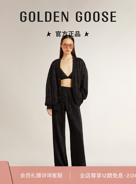 Golden Goose女款JOURNEY系列黑色休闲裤新款礼物GGDB