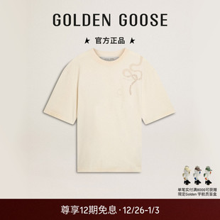 Goose男女蛇形刺绣T恤新款 Golden GGDB 蛇年限定