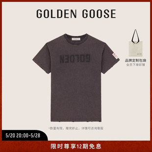 夏季 深灰色短袖 T恤 中长款 Goose 女装 Golden Collection