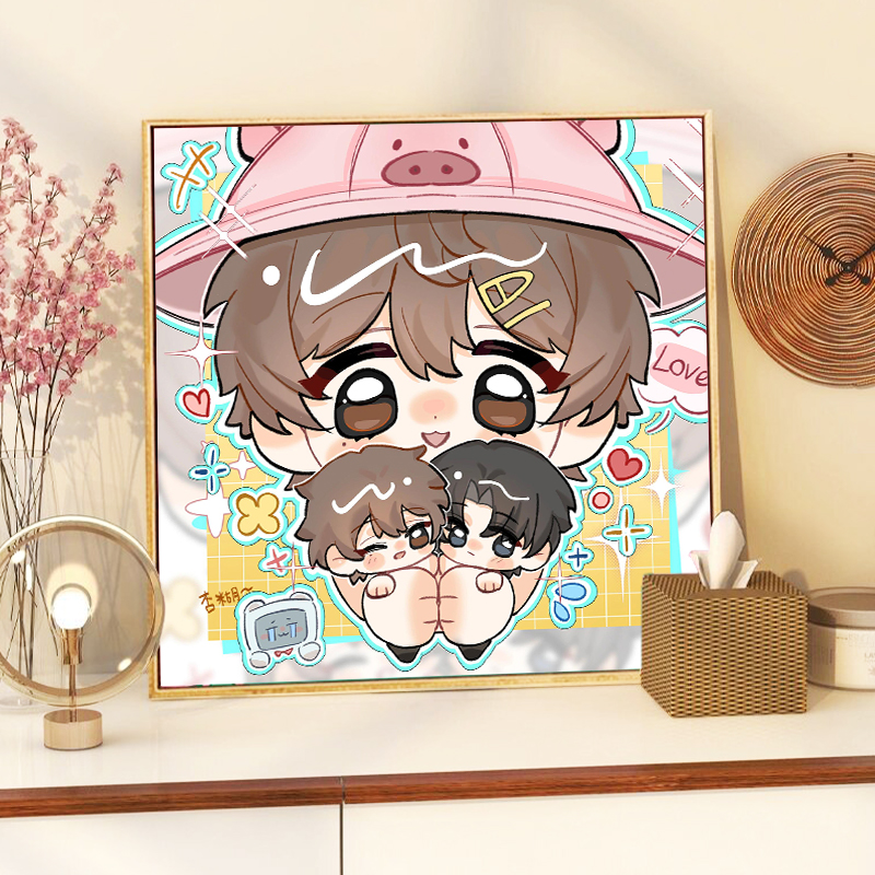 囚于永夜数字油画diy房间装饰画