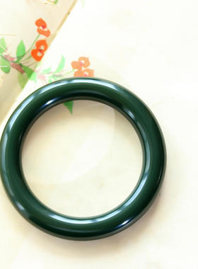 和田玉手镯高品质青玉玉镯