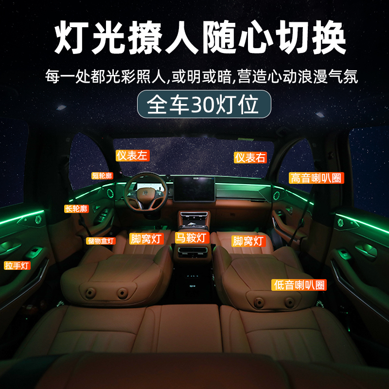 唐L專用氛圍燈無損安裝