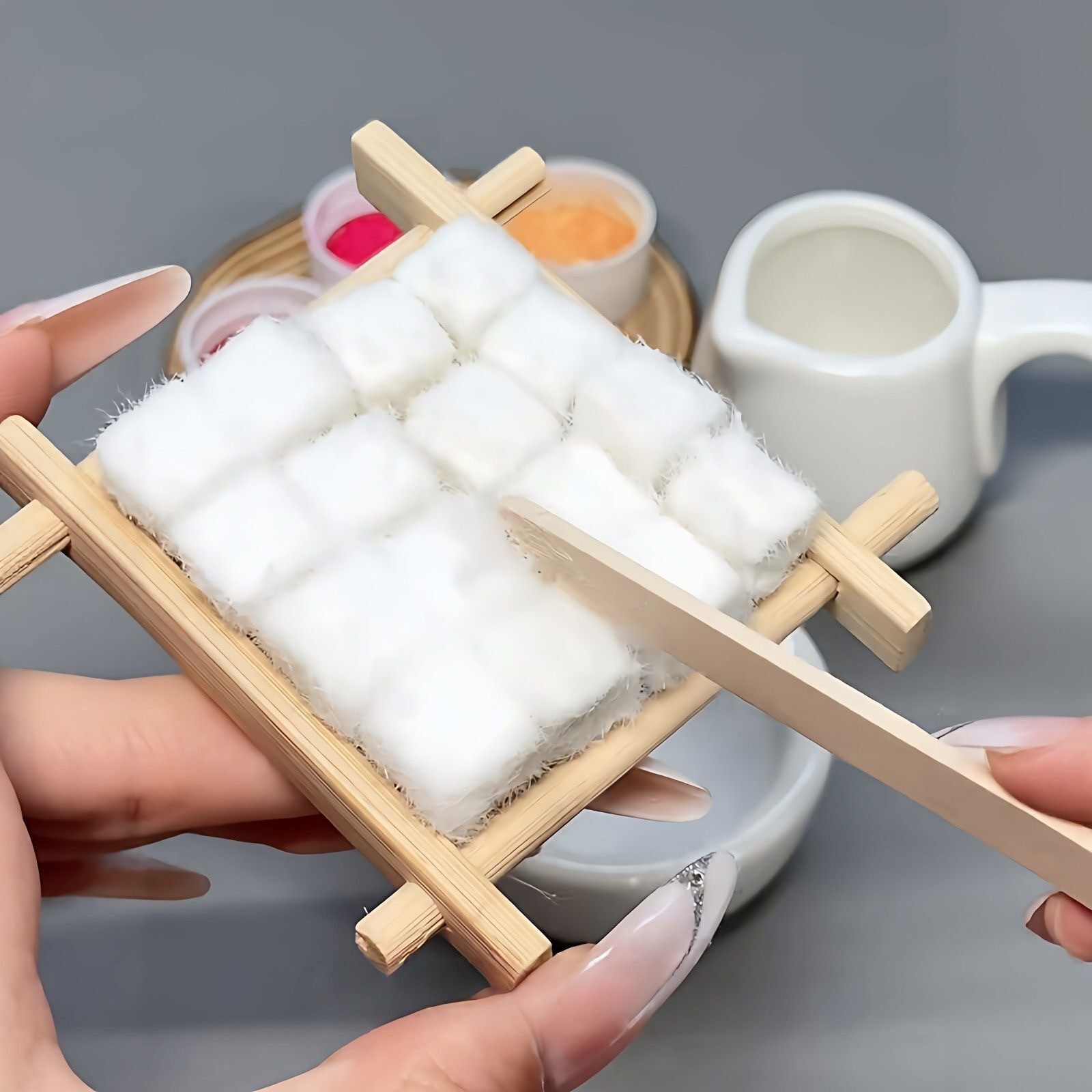 霉豆腐玩具手工diy材料包自嗨解闷道具儿童互动游戏雪豆腐H021