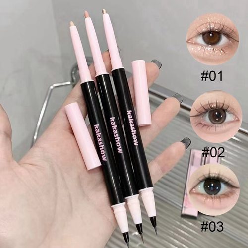 【下单立减30】双头卧蚕笔眼线笔防水汗哑光春夏眼妆提亮生新手-H