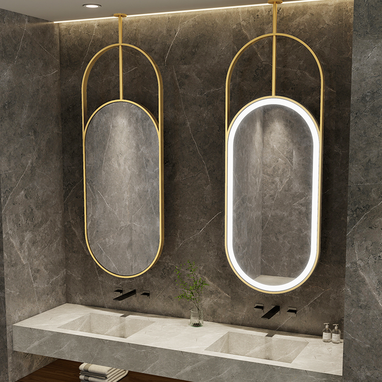 酒店椭圆形双杆悬空吊镜