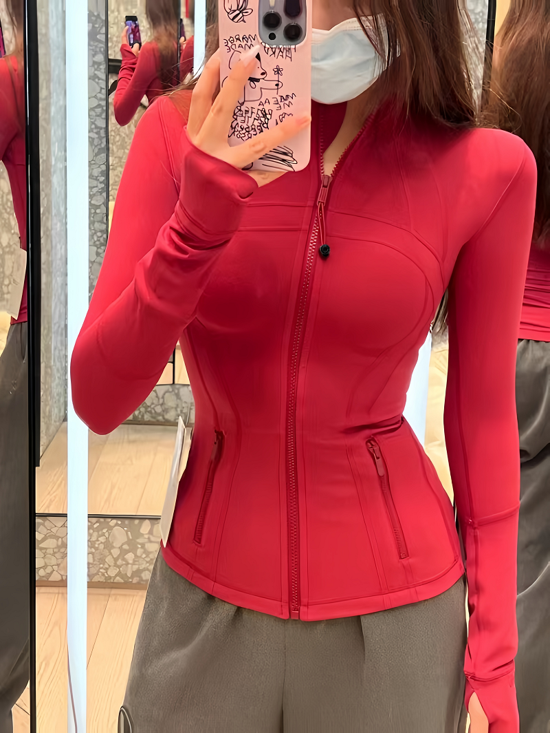 thumbnail for luludarling spring and summer defina stand-up collar yoga wear women's sunscreen top sports jacket jacket