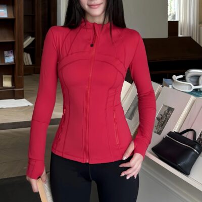 luludarling春季立领瑜伽服