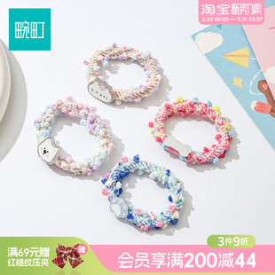 畹町卡通小狗猫咪发绳可爱扎头绳高弹力发圈皮筋发饰女高马尾