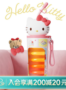 畹町三丽鸥HelloKitty公仔吸管保温杯700mL水杯女生高颜值随身杯