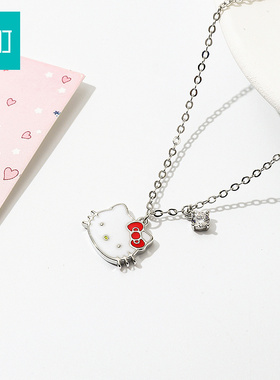 畹町hellokitty可爱猫项链高级感轻奢小众颈链锁骨链女配饰
