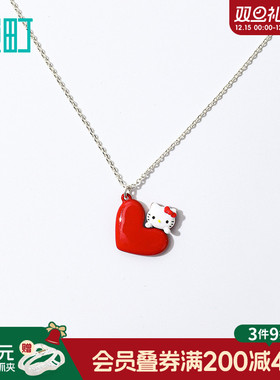 畹町HelloKitty精致项链可爱凯蒂猫锁骨链可爱小猫咪儿童饰品
