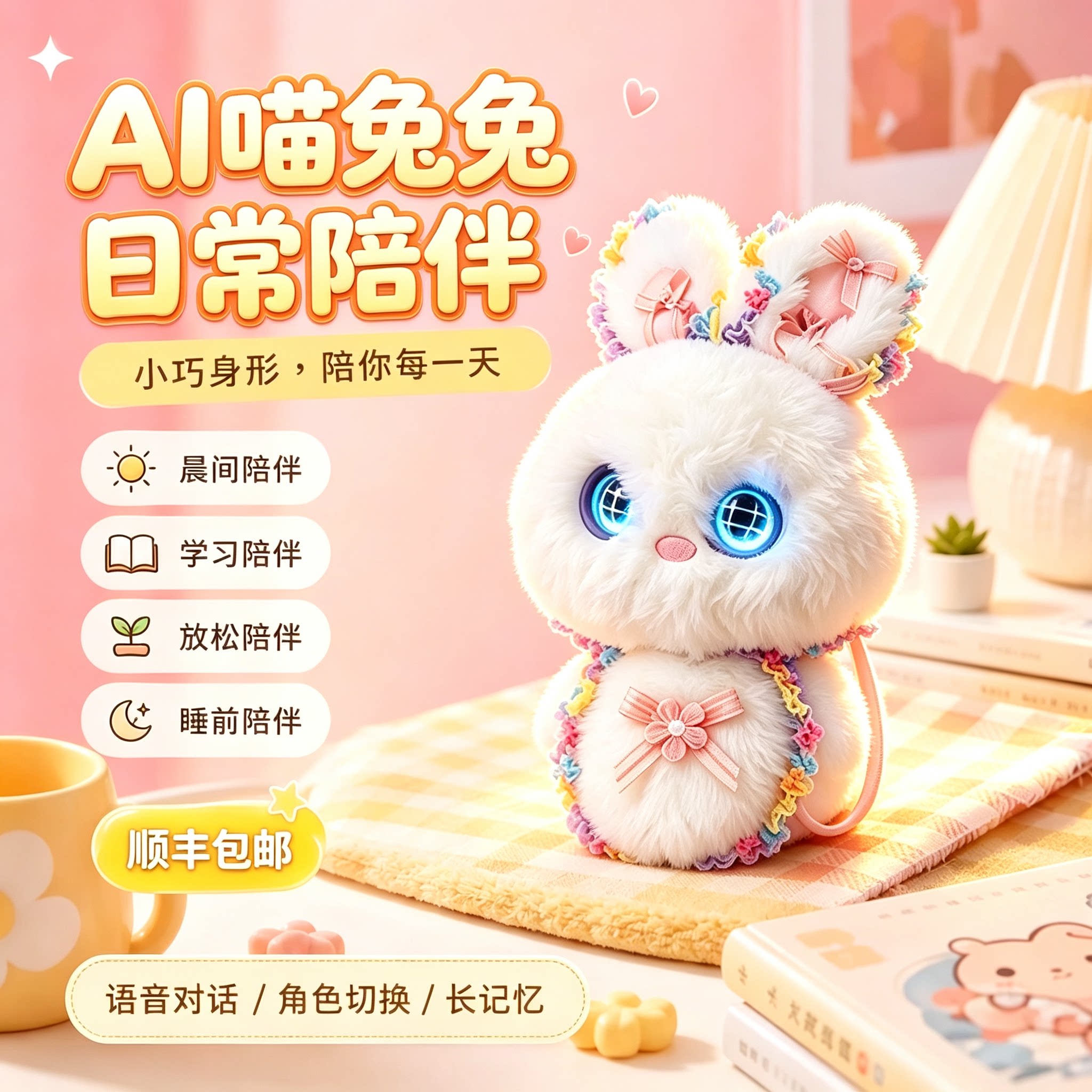 豆包ai喵兔兔智能机器人喵精灵