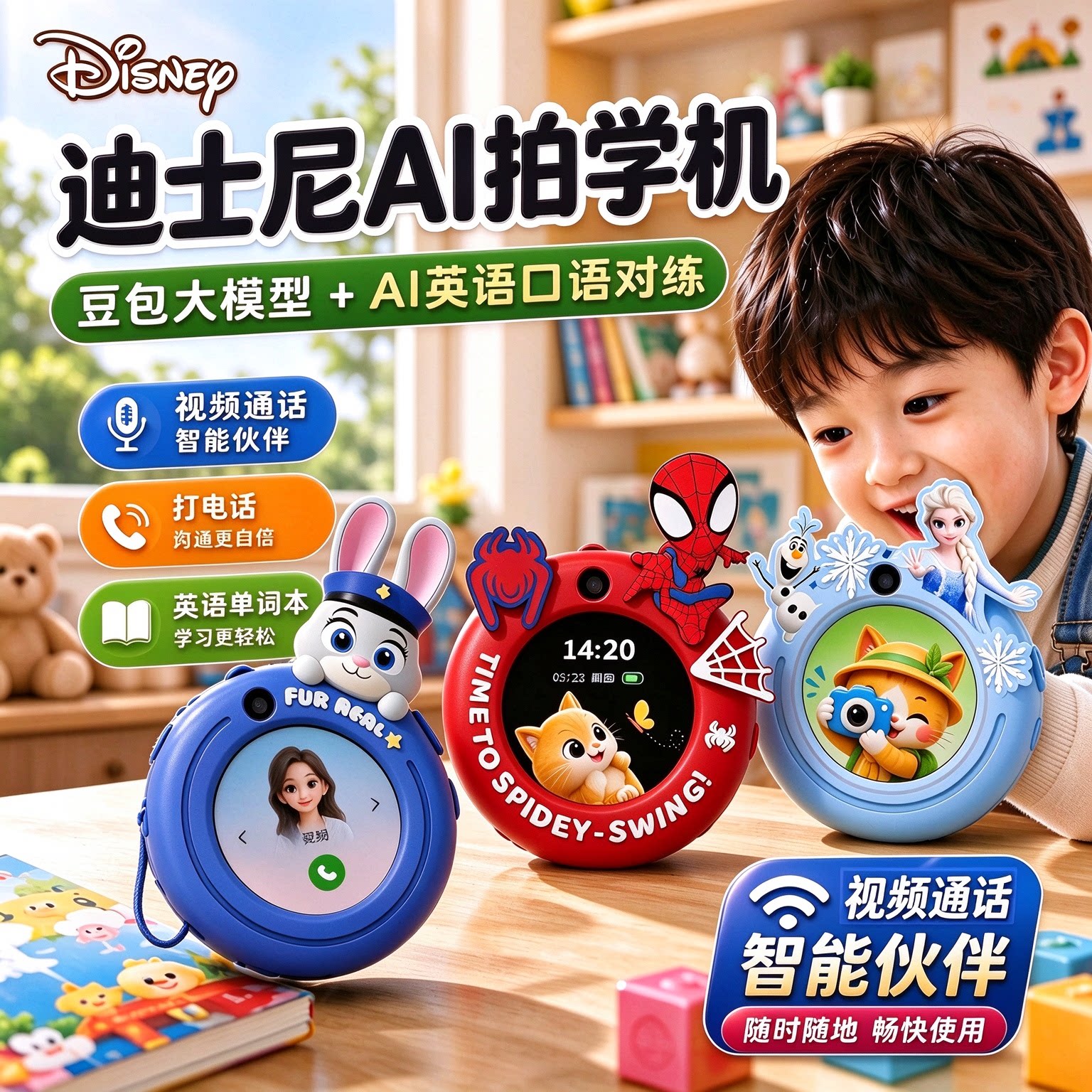 正版儿童AI拍学机智能对话随学宝