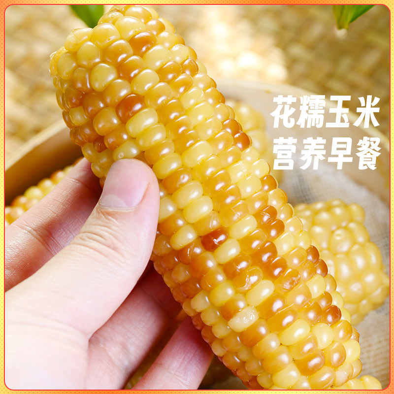 新鲜东北吉林糯玉米非转基因香糯小玉米糯甜糯花糯米玉米包谷