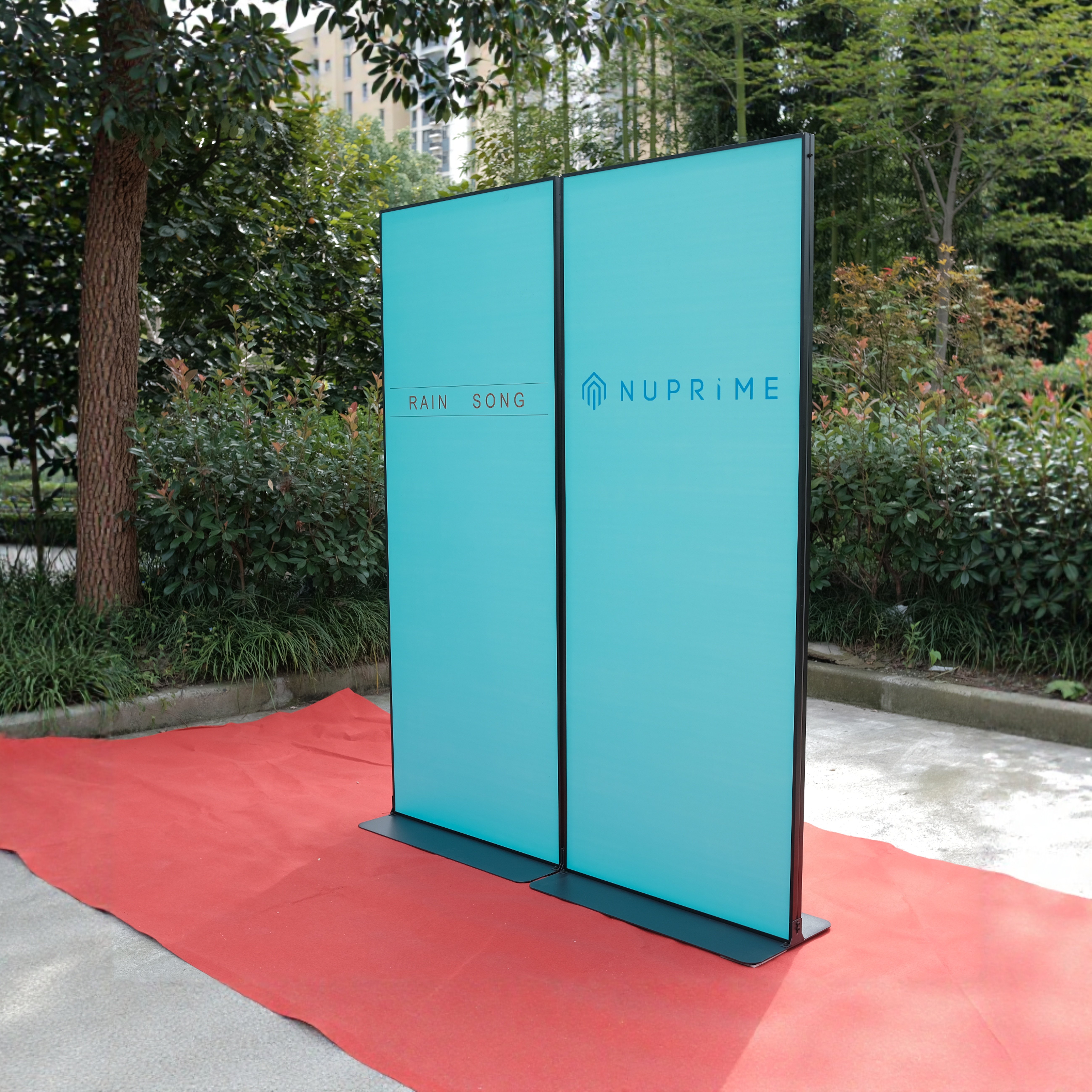 丽屏展架KT板展示架子易拉宝门型宣传导视指示牌落地广告立牌立式