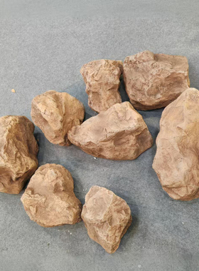 仿真PU泡沫黄山石头酒店装饰摆件