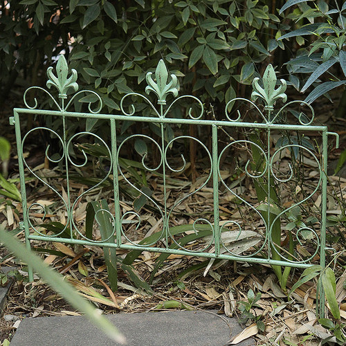 欧式铁艺围栏花圃爬藤花架护栏