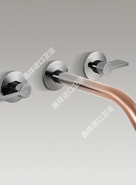 科勒艺廷臻彩绘印墙出水入墙式脸盆水龙头K-21901T-4-3GC/3TR/3RS