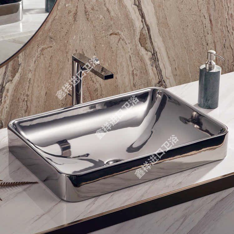 科勒正品K-28730T/28730T 臻华时尚艺术创意台盆浴室方形洗脸盆