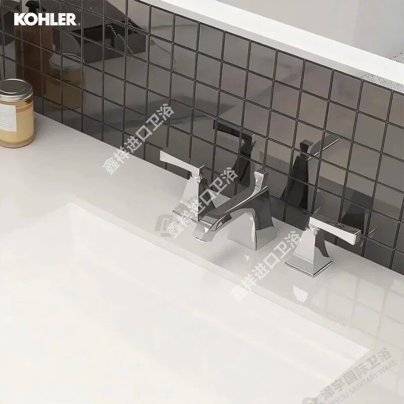 科勒(KOHLER) 龙头梅玛豪华型双把冷热脸盆龙头面盆龙头三孔