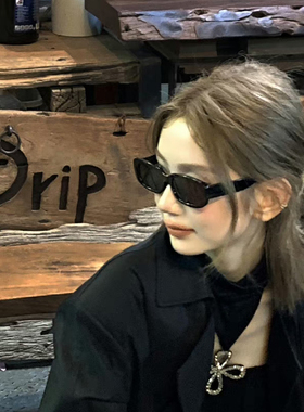 网红墨镜女潮欧美长方形小框辣妹