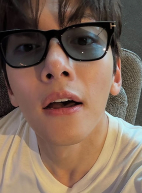 池昌旭同款黑框猫眼墨镜男潮高级感方圆脸痞帅凹造型近视太阳镜女