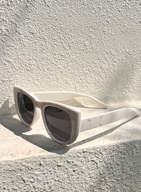 白色猫眼墨镜女潮高级感网红款