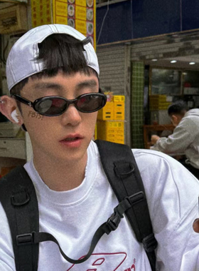 辣妹欧美2025新款墨镜男潮穿搭ins小众太阳镜小框椭圆网红同款女