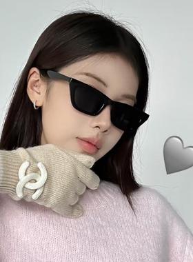 小脸街拍黑色太阳镜防紫外线个性