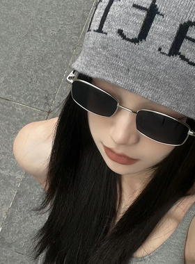 夏季方形太阳眼镜防紫外线高级感