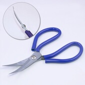 金雕直销合金钢剪刀 修边弧线翘头剪合金材质 家用裁缝弯头剪刀