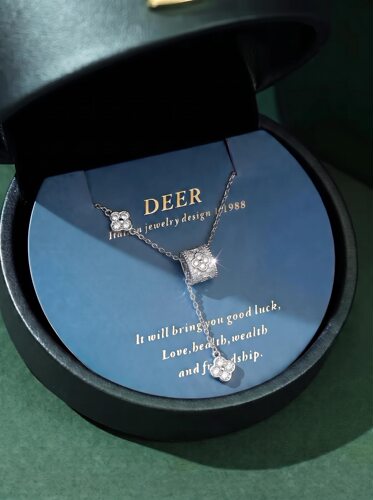 Deer 意大利原创s925纯银小蛮腰项链女轻奢小众锁骨链生日礼物