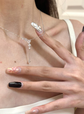 绚丽之星项链女款925纯银小众设计满天星锁骨链新年礼物送女友