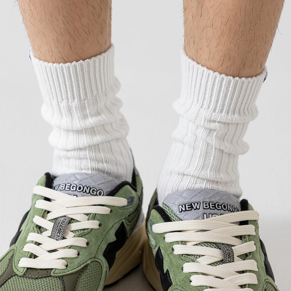 WAKEEUP唤醒系列堆堆袜白色袜子