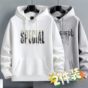 重磅美式 潮牌日系连帽加绒加厚卫衣男秋冬外套学生青少年潮流上衣