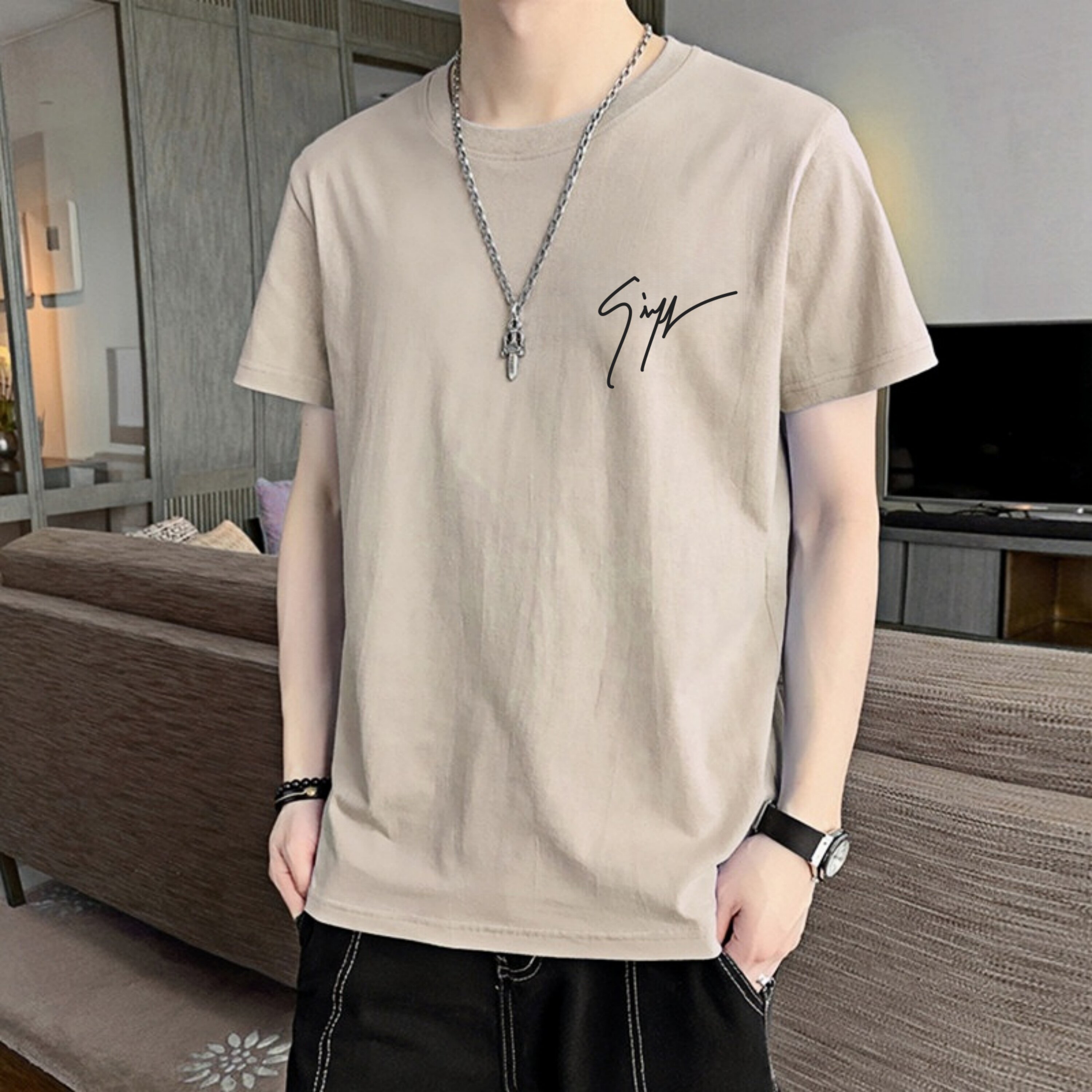 青少年短袖T恤男夏季2026新款休闲宽松初中生衣服男款高中生男生图片