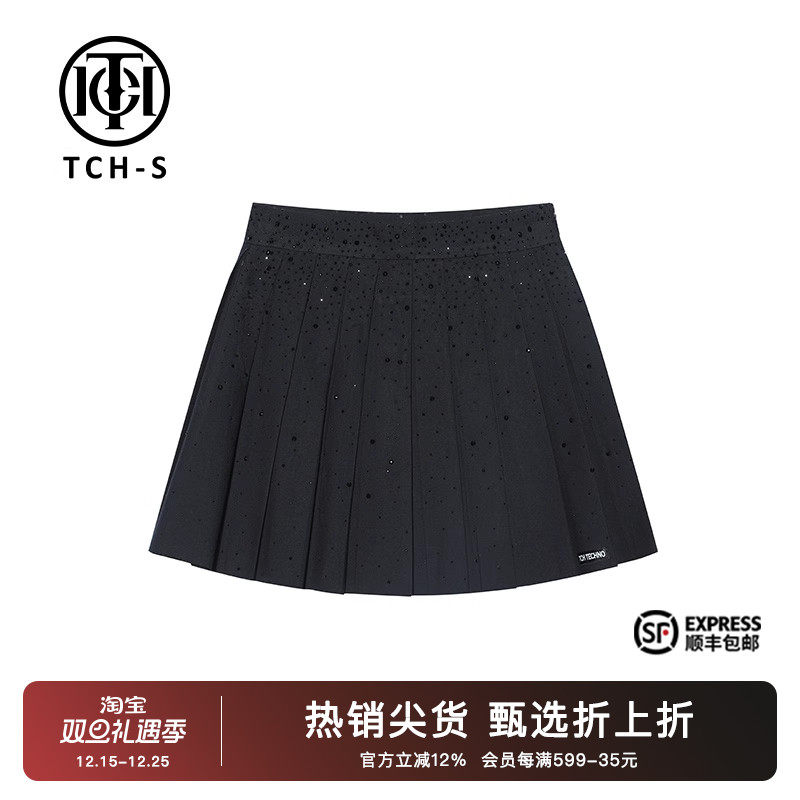 时尚休闲女士防走光黑色满钻