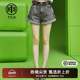 TCH潮牌牛仔短裤 铆钉水洗秋夏新女士灰色休闲裤 T69B218007