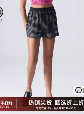 TCH潮牌2025夏季新款烫钻短裤女高腰时尚显瘦裤子T72B216050